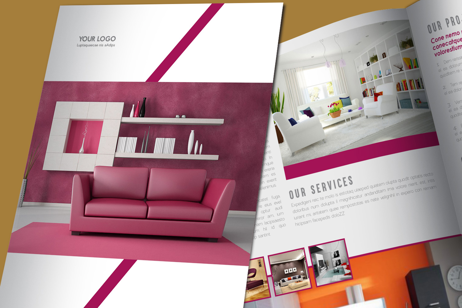 BiFold Interior Brochure Design Template