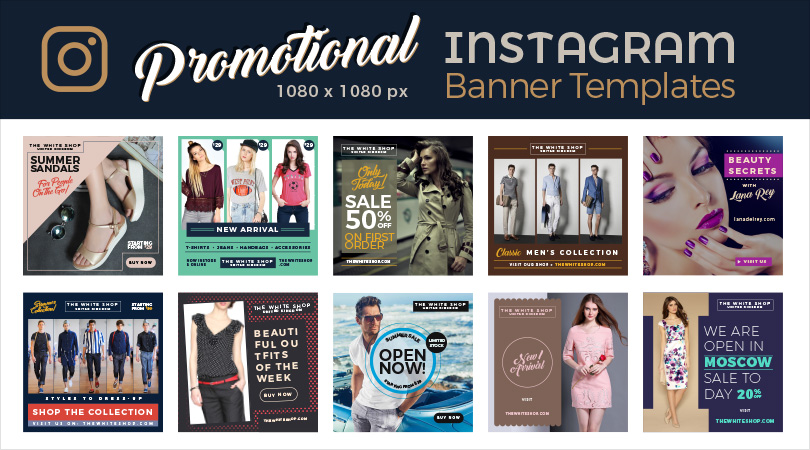 10 Promotional Instagram Web Banner Design Templates In Ai Format