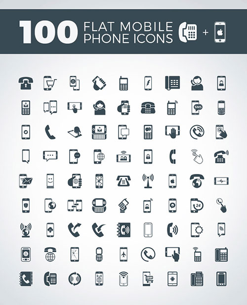 100-flat-mobile-phone-contact-icons