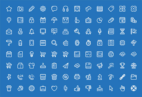 100-free-flat-app-icon-set