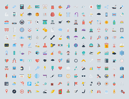 400-free-flat-icons-collection-for-graphic-designers