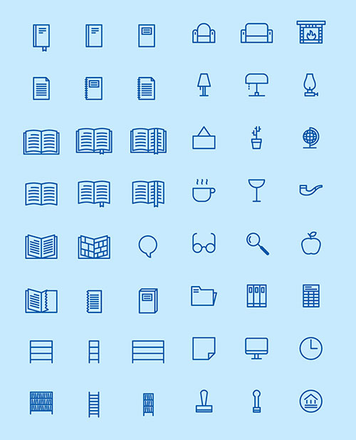 50-free-library-icons