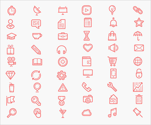 60-free-beautiful-icons-set