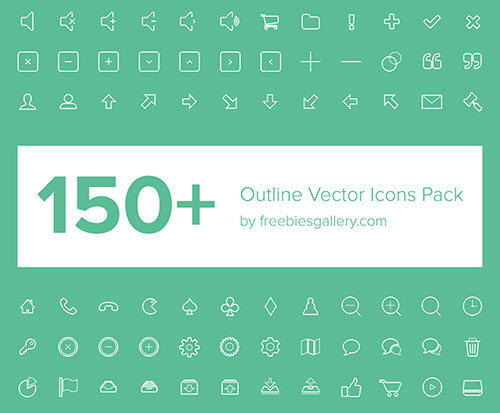 150+ Free Vector Outline Icons