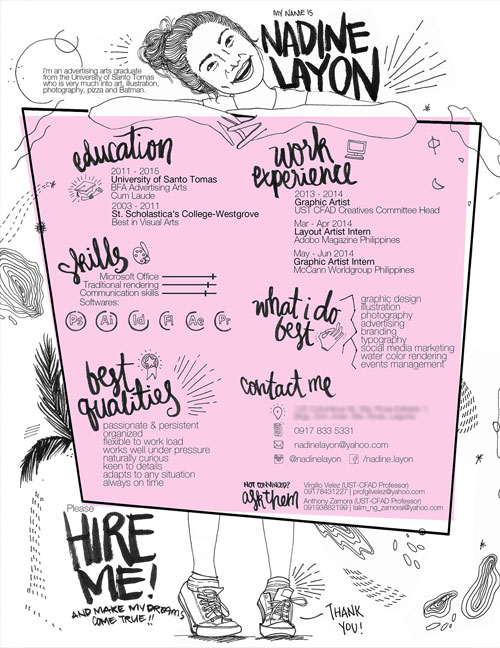 creative art resume