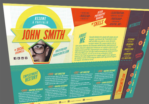 50 Simple & Creative Resume (CV) Design Ideas / Examples ...