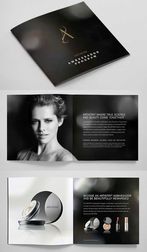 beauty-brand-bi-fold-brochure-template-design