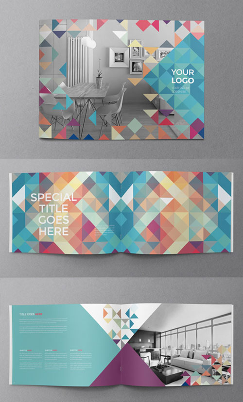 minimal-colorful-bi-fold-brochure-design-template