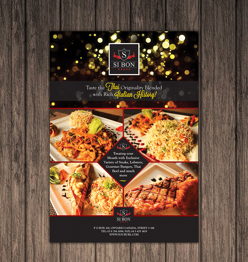 restaurant poster design template