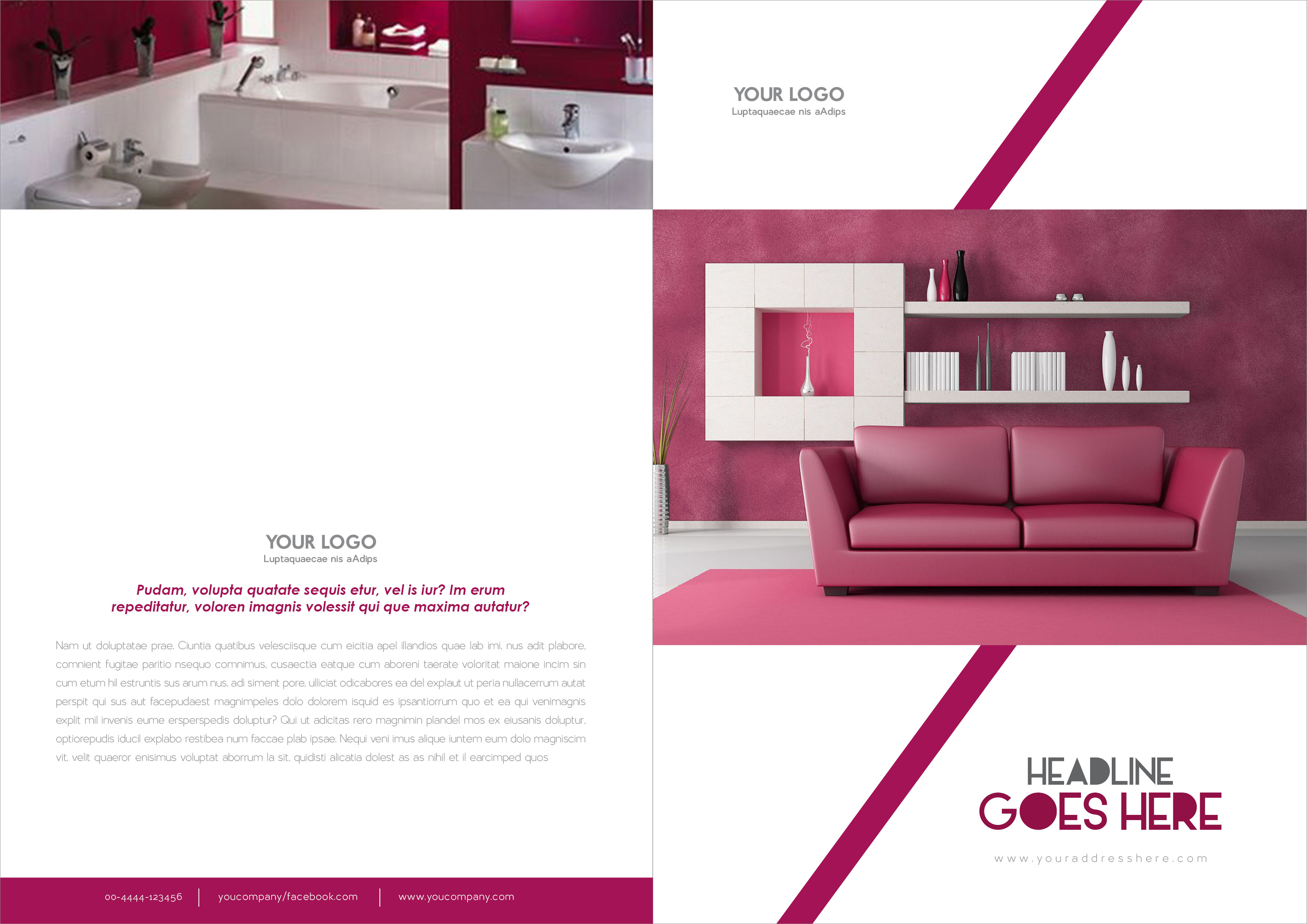 BiFold Interior Brochure Design Template