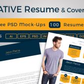 Creative-Resume-CV-Design-Cover-Letter-Template,-PSD-Icons