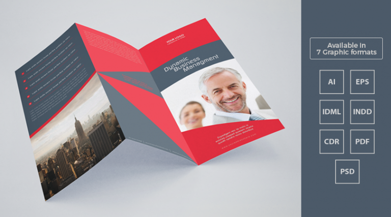 A4 Corporate  Tri Fold Brochure  Template Design in Ai EPS 